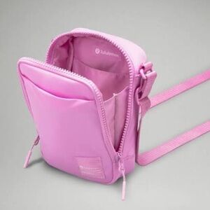lululemon mauve/ white crossbody bag